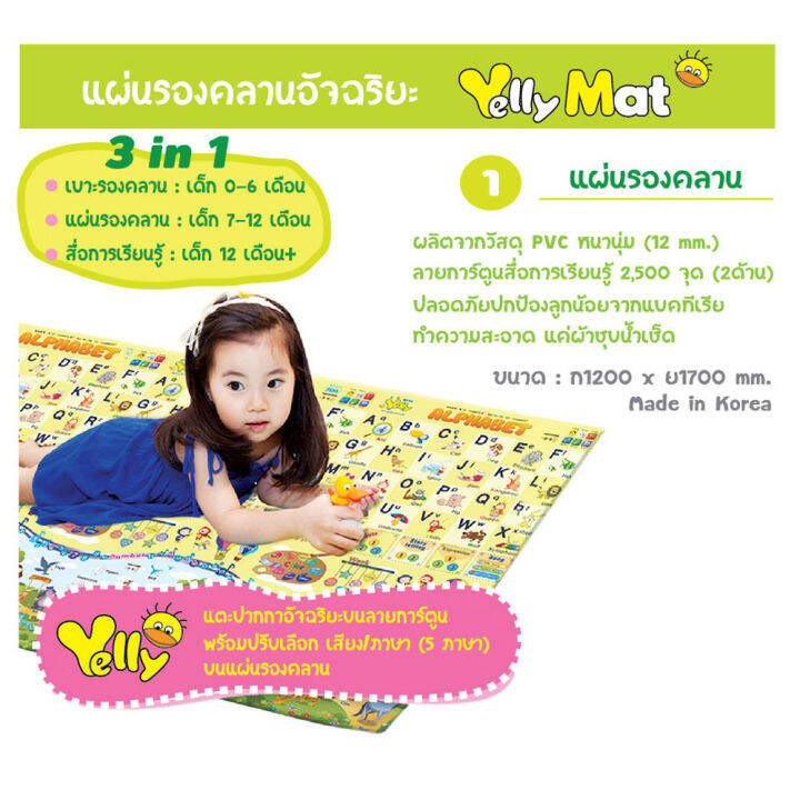 จัดส่งฟรี-eduplay-แผ่นรองคลานอัจฉริยะ-พร้อมปากกาเป็ดน้อย-รุ่น-yelly-mat-พร้อมจัดส่ง-2-3-วัน