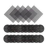 Plastic Flower Pot Hole Mesh Pad Bottom Grid Mat,Flower Pot Mesh Drainage Screens Prevent Soil Loss Breathable 200