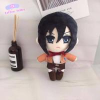 หุ่นของเล่นสเตค20Cm นุ่มยัดไส้ Eren Jaeger Ackerman Ackerman ตุ๊กตาหมอนของเล่นนุ่มนิ่มยัดไส้โจมตีของเล่นตุ๊กตาผ่าพิภพไททัน