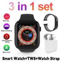 3 In 1ชุด Smart Watch Plus พร้อมชุดหูฟัง Tws สร้อยข้อมือ2 In 1ผู้ชายและผู้หญิงฟิตเนสกีฬา Smartwatch ความดันโลหิต