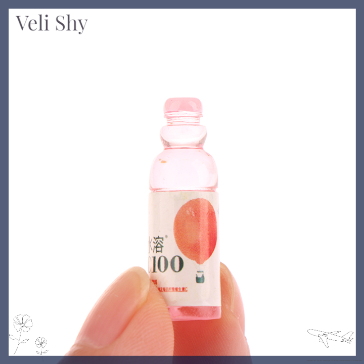 veli-shy-อุปกรณ์เสริมบ้านตุ๊กตานวัตกรรม5ชิ้นขวดไวน์จำลองเรซิ่นซูเปอร์มาร์เก็ตขวดเครื่องดื่มของเล่นแบบจำลอง-diy