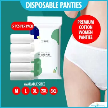 Disposable Underwear Maternity Underwear Disposable Maternity Underwear  5pcs High Waist Disposable Maternity Women Panties Soft Cotton UnderwearXXXL