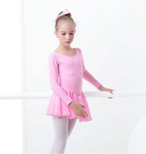 girls-ballet-dress-gymnastics-leotard-long-sleeve-kids-child-pink-ballet-clothing-dance-wear-with-chiffon-skirts-for-girls