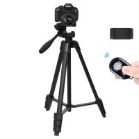 ✐✘✽ Profesional Aluminum Mini Tripods With Bluetooth Camera Tripod Stand For Camera Phone Smartphone iphone Xiaomi Huawei Max 136CM