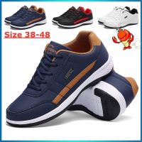 COD ✹❅℡ The Outline Shop27dgsd6gfd 【Ready Stock】Size 38-48 Kasut Kulit Kasual Lelaki Mens Fashion Leather Sports Shoes Kasut kasual lelaki Casual Breathable Running Shoes Popular Sneakers kasut kulit bergaya lelaki