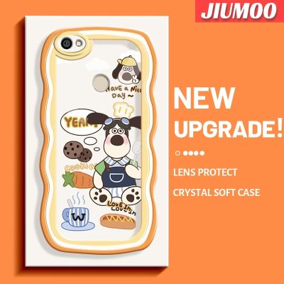 เคส JIUMOO สำหรับ Xiaomi Redmi Note เคส Y1 5A ลายการ์ตูนสุนัขทำอาหารแฟชั่นขอบคลื่นดีไซน์ใหม่เคสโทรศัพท์แบบใสน่ารักเลนส์กล้องถ่ายรูปเคสป้องกันซิลิโคนเคสใสกันกระแทก