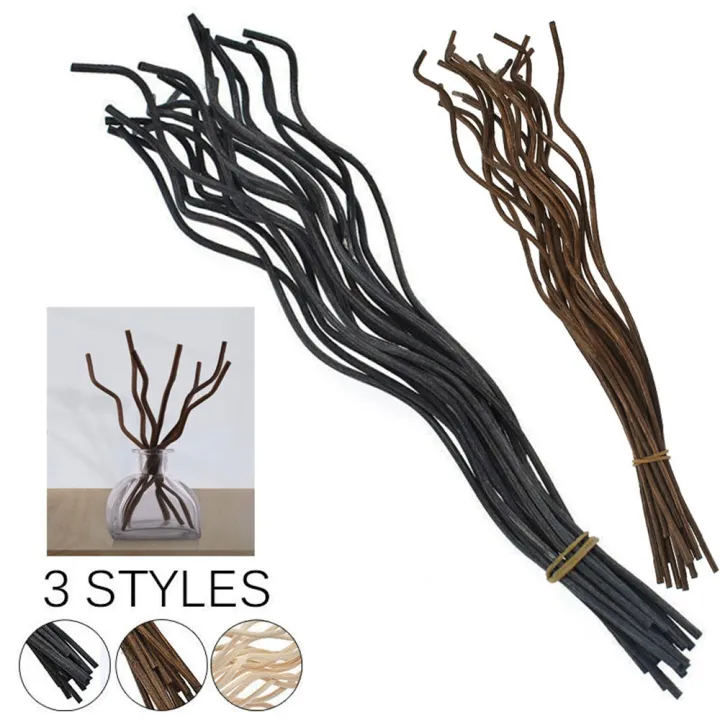 WHITE 28cm 3mm Natural for Bedroom Toilet Reed Handmade Fragrance Wavy ...