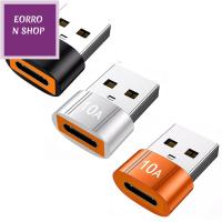 EORRON การส่งผ่าน แล็ปท็อป 10กิกะบิต 10A ไปยัง USB ตัวผู้ ตัวเมียชนิด C ตัวแปลง USB 3.0เป็น Type C อะแดปเตอร์ OTG อะแดปเตอร์ชาร์จ อะแดปเตอร์ชาร์จเร็ว