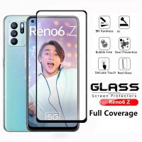 ENYX ฟิล์มกระจกเต็มจอหน้าสีดำ OPPO Reno6Z 5g ฟิล์มกระจกนิรภัย ฟิล์มกระจก Tempered Glass Screen