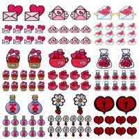 10 pcs/lot Wholesale Love Envelope Patch Iron On Patches On Clothes Cartoon Applique Embroidered Patches For Clothes Stickers