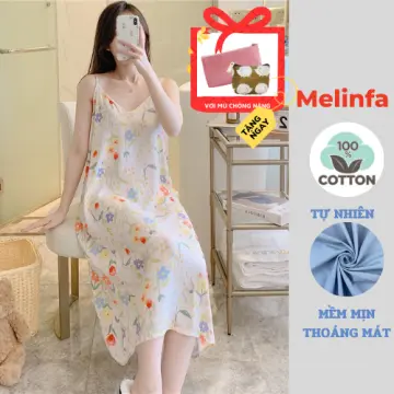 váy lanh mặc nhà siêu mát giá tốt Tháng 7 2023  Mua ngay  Shopee Việt Nam