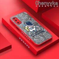 Chenyyka เคสปลอกสำหรับ Samsung กาแลคซี S20 S20บวก S20พิเศษ,เคสนิ่มลายการ์ตูนขนาดเล็กนักบินอวกาศขนาดเล็กบางมีน้ำค้างแข็งโปร่งใสแข็งขอบสี่เหลี่ยมกันกระแทกปลอกซิลิโคนป้องกันคลุมทั้งหมด