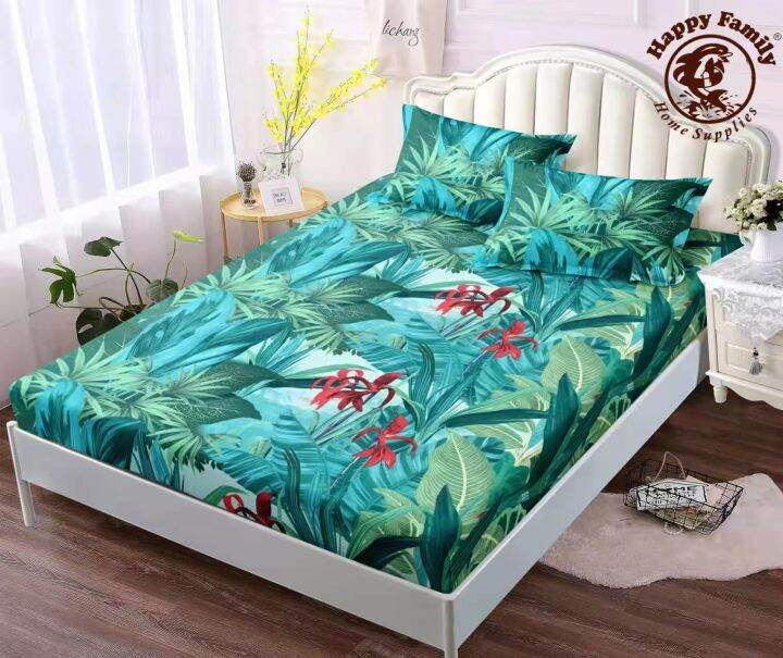 Sale 3 in 1 Bedsheet Modern Set Flat Sheet Bed Linen Fitted Sheet