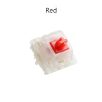 Gateron สวิตช์5pin 5pin สีเหลืองนมสีดำแดงน้ำตาลน้ำเงินเขียวใสสำหรับ Gh60 Gk61gk64คีย์บอร์ดแบบกลไกพอดี