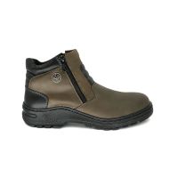 Black Hammer Men 2000 Series Mid Cut with Double Zip Safety Shoes BH2889