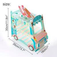 Double-Decker Bus Shape Cake Stand BUS Cupcake Holder Ice Cream Cart Kids Birthday Dessert Tables Party Decor