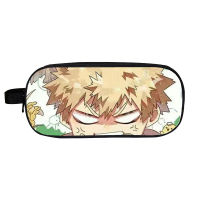 My Hero Academia Anime Pencil Case Student Pen Box Stationery Pouch Zipper Large Capacity Pen Storage Bag