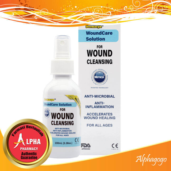 Dermacyn WoundCare Solution For Wound Cleansing 100ml | Lazada