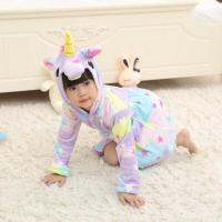 Kingstar Girls Kids 3D Unicornเสื้อคลุมอาบน้ำชุดนอนชุดนอนน่ารักLoungewear