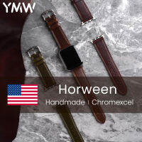 YMW Horween สาย Chromexcel สำหรับสายคาด Apple Watch 45มม. 44มม. 41มม. 49มม. สายนาฬิกาหนังแท้แฮนด์เมดสำหรับ IWatch Ultar 8 7 6