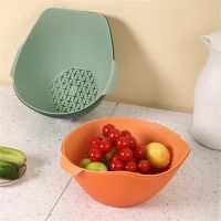 【CW】 Drain Basket Supplies Basin Plastic Vegetable Washing Strainers Multifunctional