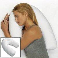 U Shaped Pillow Back &amp; Neck Protective Support Cushion Non Allergenic Orthopedic Pillow with Ear Hole For Good Sleeping