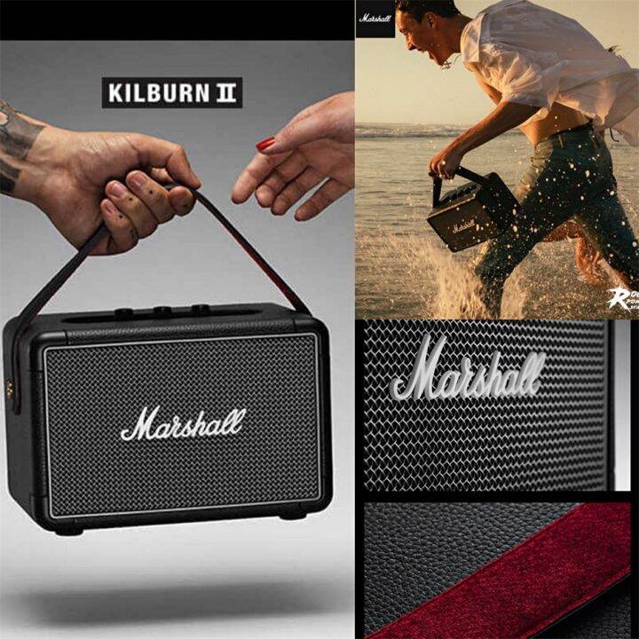 marshall-kilburn-ii-black-marshall-ลำโพงบลูทูธ-มาร์แชล-kilburn-ii-ลำโพง-รุ่นที่2-ลำโพงบลูทูธเบสหนัก