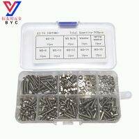 300pc/set Assortment Kit Stainless Steel Hex Socket Screw Bolt Nut M3 Button head Repair Tool Hardware Fasteners Accessories PCB