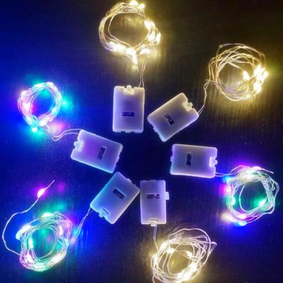 20/10pcs 3 Mode Copper Wire LED String Fairy Lights Garland Christmas Tree Decor Navidad Wedding Party Gifts DIY with Battery