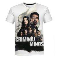 Tv Series Criminal Minds 3D Printed T-Shirts Unisex Horror Fashion Short Sleeved O-Neck Graphic Harajuku