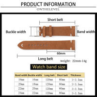 High Quality Suede Leather Vintage Watch Straps Blue Watchbands Replacement Strap for Watch Accessories 18mm 20mm 22mm 24mm