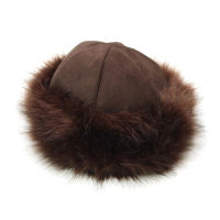 ไมล์®มองโกเลียผู้หญิงฤดูหนาว Faux Fur Suede Beanie อุ่นหมวกกันหนาวหมวกหิมะ