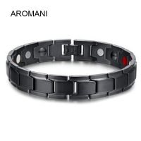 Aromani【ขายด่วนพร้อมสต็อก】ผู้ชายผู้หญิงสร้อยข้อมือรักษาพลังงานเพื่อสุขภาพแม่เหล็กดูแลสุขภาพสร้อยข้อมือเครื่องประดับกำไลข้อมือ