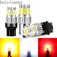 Huiyisunny BA15S P21W LED BAU15S PY21W 1ชิ้น P21 BAY15D 1157/5W 21/5W T20 7443 T25 1200LM สัญญาณเลี้ยวรถหลอดไฟอัตโนมัติ3157