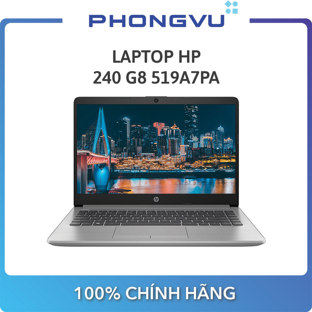Laptop HP 240 G8 519A7PA ( 14 inch FHD/i3-1005G1/4GB/256GB SSD/Windows 10 Home)