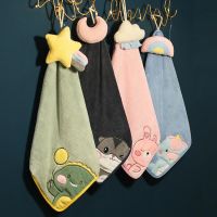 Thickening hand towels toilet water washing a face small towel hanging lovely children kitchen dish cloth cloth household