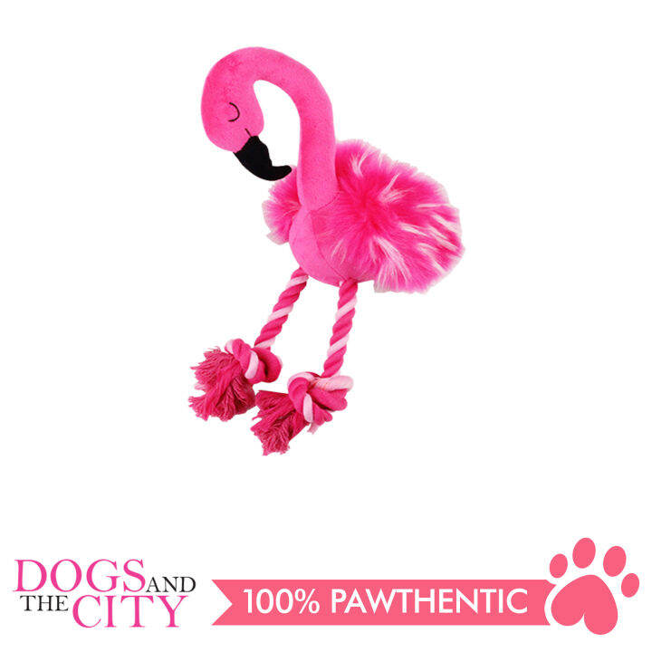 Pawise 15023 Flamingo with Rope legs Small Dog Toy 20x15x9cm Lazada PH