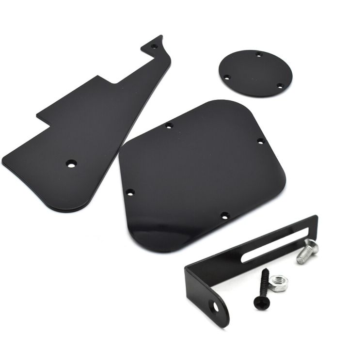 lp-electric-guitar-pickguard-plate-pickguard-cavity-switch-covers-with-bracket-black-white-cream-electric-guitar-parts