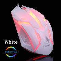 เมาส์ เม้าส์เล่นเกมส์ เมาส์เกมมิ่ง Optical Macro Key RGB Gaming Mouse เมาส์เกมมิ่ง ออฟติคอล ตั้งมาโครคีย์ได้ ความแม่นยำสูงปรับ DPI 200-1600 เหมาะกับเกม MMORPG (BNS) FPS MoBA เกมคอมพิวเตอร์เดสก์ท็อปแบบมีสายเงียบเงียบ USB LED  เม้าส์ cf esports lol  B48