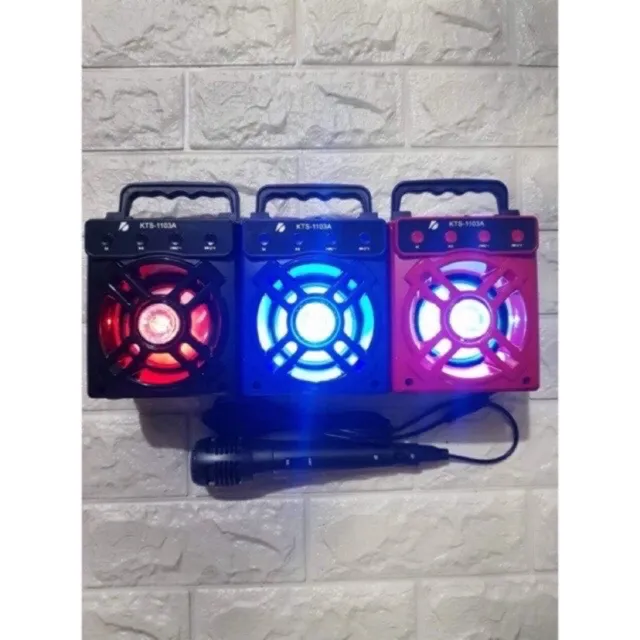 COD Karaoke Portable Wireless Bluetooth Speaker KTS1103 With Free Mic