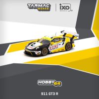 Tarmac Works TW 1:64 911 GT3 R Macau GT CUP ชุดโมเดลรถยนต์ Diorama ชุดสะสมขนาดเล็กของเล่นในสต็อก