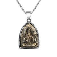 ZZOOI Ins Thailand Buddha Brand Twelve Zodiac Signs Eight Patrons Buddha Brand Necklace Guanyin Tathagata Necklace