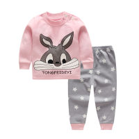 100 Cotton Cartoon Kids Clothing Sets 2PCS Baby Pajamas Unisex Baby Boys Girls Clothes Toddler Girl Clothes Children Tracksuit