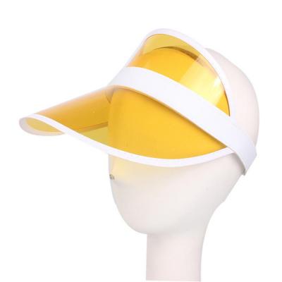 [hot]Hat Sunshade Hat Sun Protection Fashion Cap Summer Outdoor Sports Unisex Clear Plastic Visor Candy Color PVC UV Protection