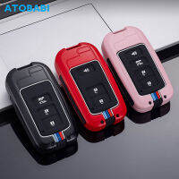 สังกะสีอัลลอยด์รถสมาร์ทรีโมท Fob Protector พวงกุญแจสำหรับ Toyota Land Cruiser RAV4 Prius Camry Yaris Fortuner Tacoma