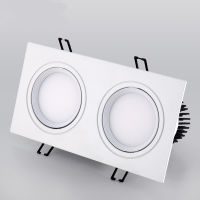 Spot led double light square 14W 18W 24W cob Led dimmable Downlight AC110 220V Recessed Led Ceiling Spot Light Lamp Indoor light