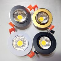 【✱2023 HOT✱】 YISFF SHOP 5Pcs Cob ไฟดาวน์ไลท์ Led หรี่แสงได้5W 7W 9W 12W 15W Ac 220V 110V Led ไฟดาวน์ไลท์เพดานโคมไฟในเย็นโคมไฟสีขาวนวล (สีขาว5PCS,9วัตต์ไม่มีหรี่แสงได้)