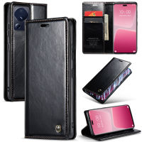 Xiaomi 13 Lite Leather Case, WindCase Magnetic Closure Flip Wallet Card Slots Stand Cover for Xiaomi 13 Lite