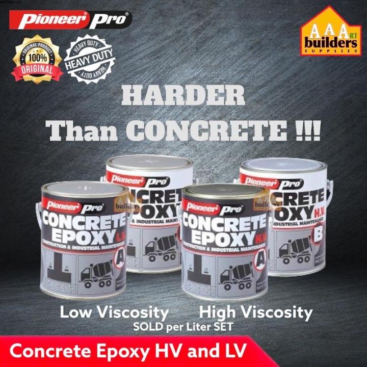 Pioneer Pro Concrete Epoxy HV LV Liter SET♢ | Lazada PH