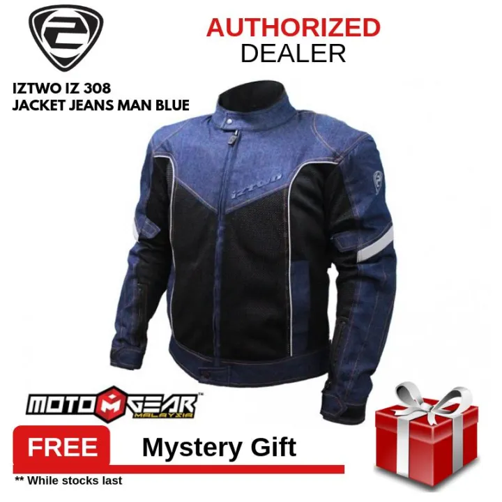 IZTWO IZ 308 Man Blue Jeans Jacket | Lazada